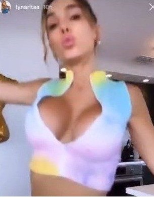 Lyna Perez Boob Slip Video