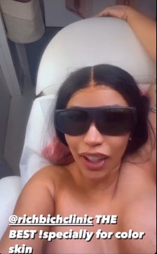 Cardi b tits flash nip slip