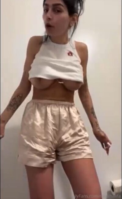 Mia Khalifa Morning Strip Tease Video